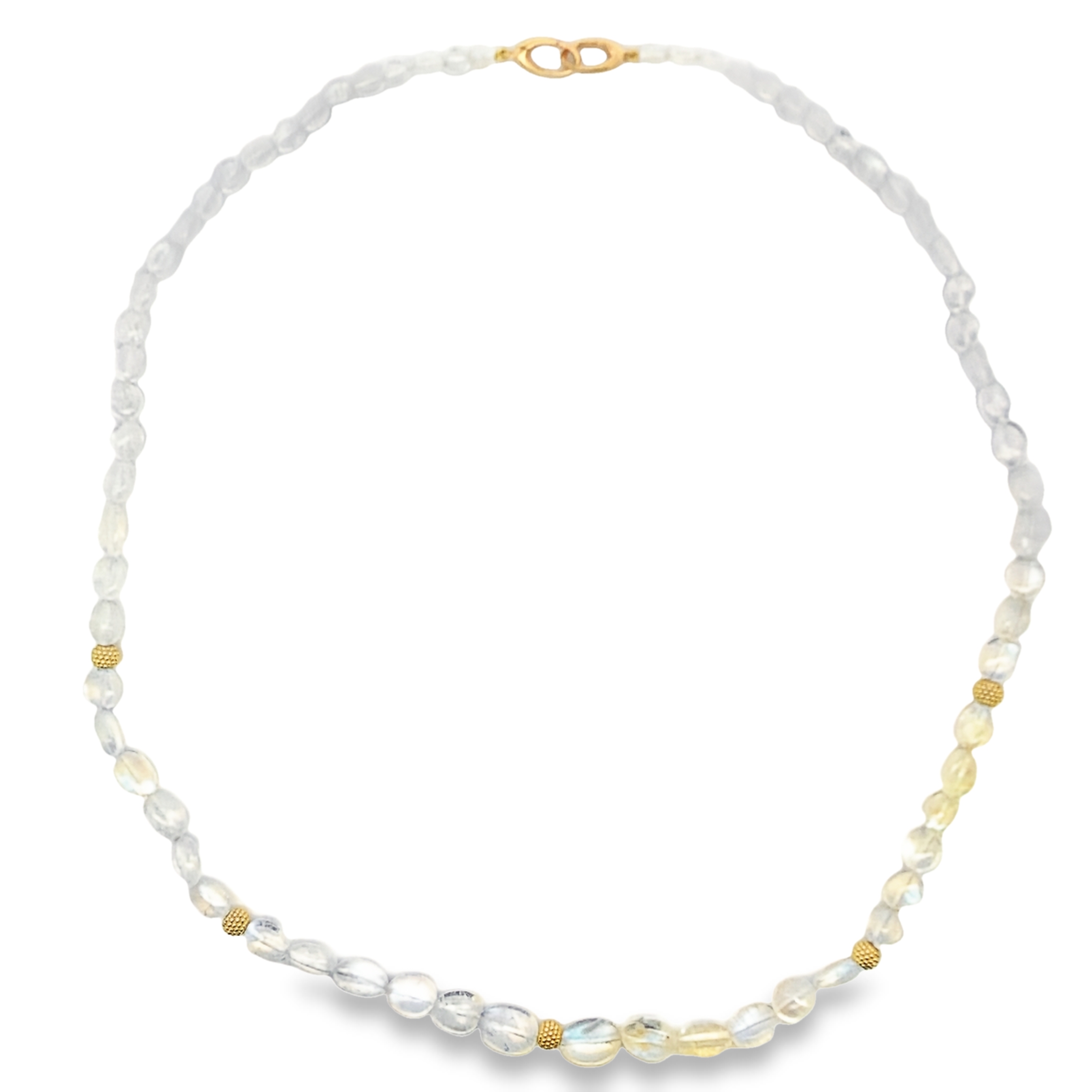 Lauren K 18K Yellow Gold Moonstone Strand Necklace