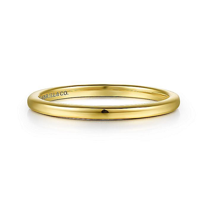 Gabriel & Co. 14K Yellow Gold Polished Matching Wedding Band