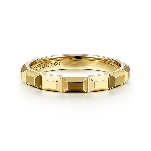 Gabriel & Co. 14K Yellow Gold Geometric Ring