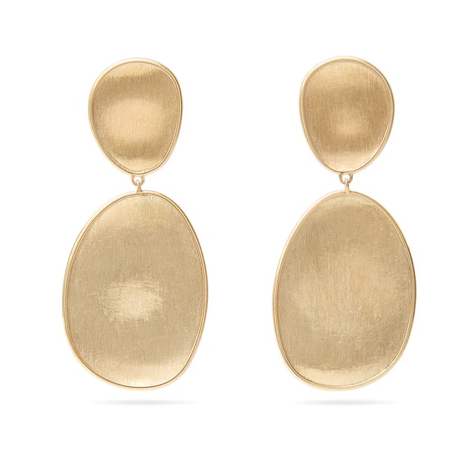 Marco Bicego 18K Yellow Gold Lunaria Small Double Drop Earrings