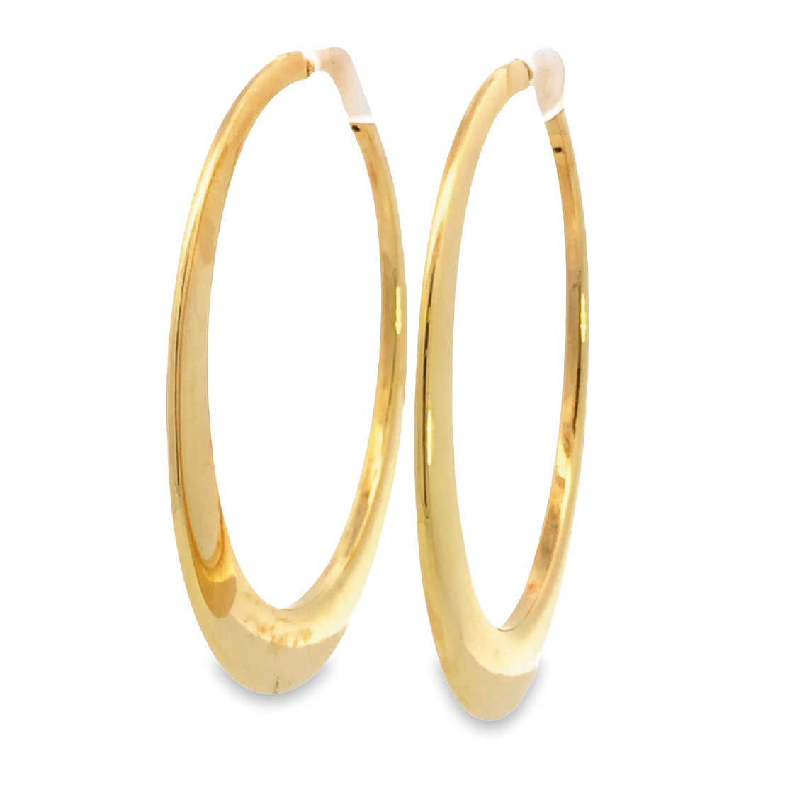18K Yellow Gold Hoop Earrings