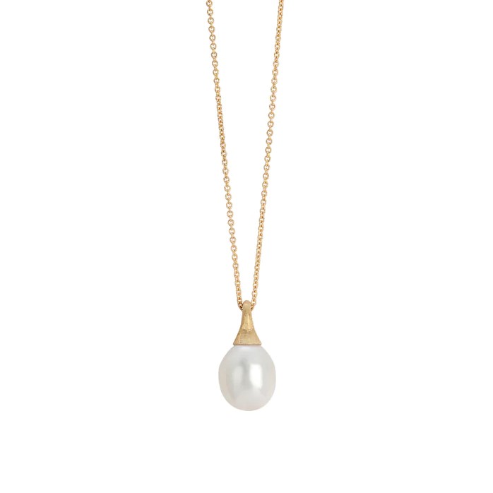Marco Bicego18K Yellow Gold Africa Boule Collection Pearl Pendant Necklace