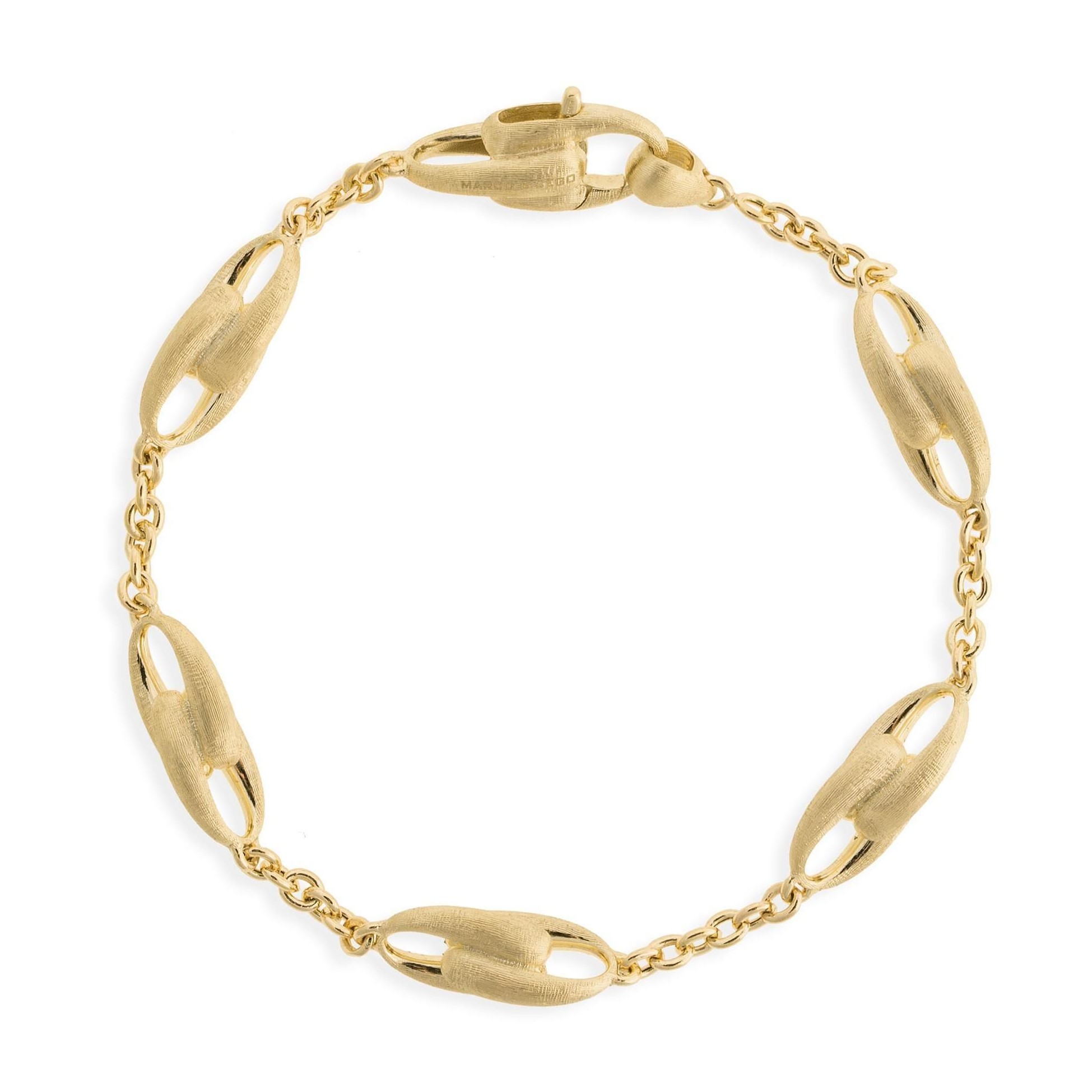 Marco Bicego 18K Yellow Gold Lucia Link & Chain Bracelet Size 7.75