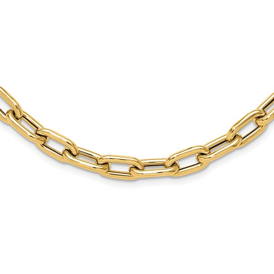 14K Yellow Gold Polished Fancy Toggle Link Necklace 18
