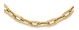 14K Yellow Gold Polished Fancy Toggle Link Necklace 18