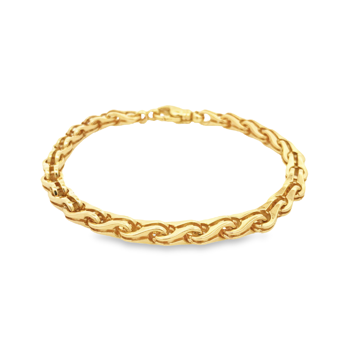 18K Yellow Gold Link Bracelet 8