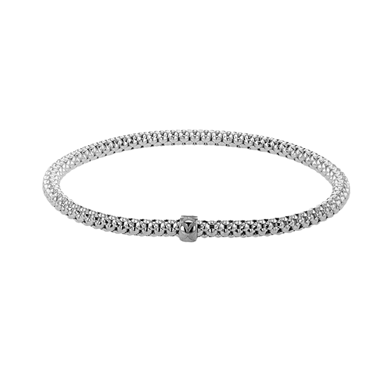 Simon G. 18K White Gold Stretch Bracelet 4mm