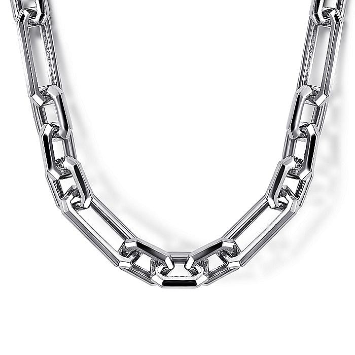 Gabriel & Co. Sterling Silver Figaro Chain Necklace 22