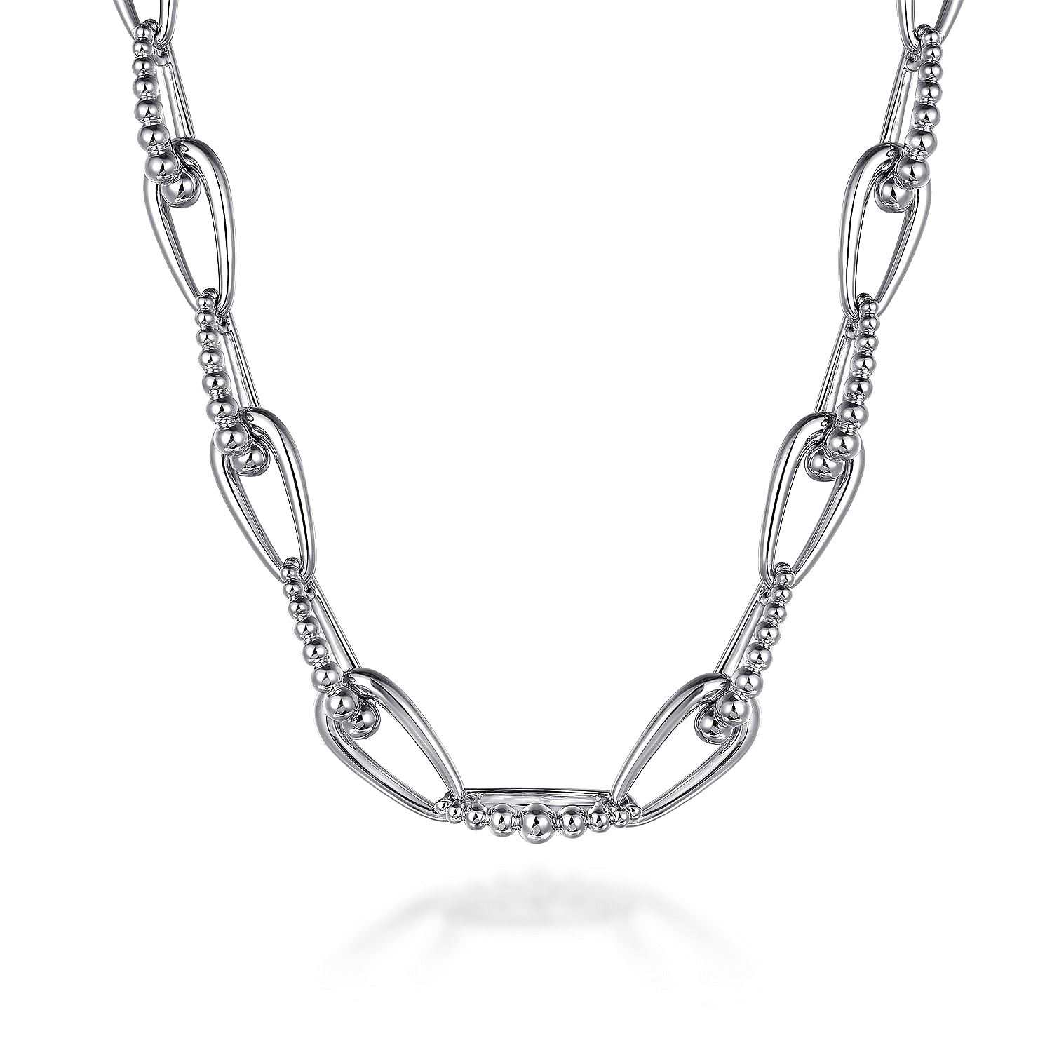 Gabriel & Co. Sterling Silver Oval Link Chain Necklace