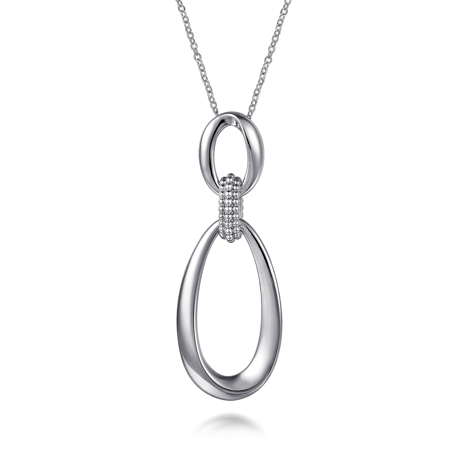 Gabriel & Co Sterling Silver Drop Pendant Necklace