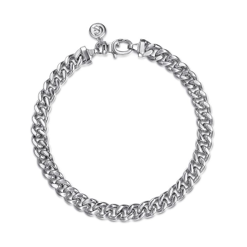Gabriel & Co. Sterling Silver Men's Chain Bracelet