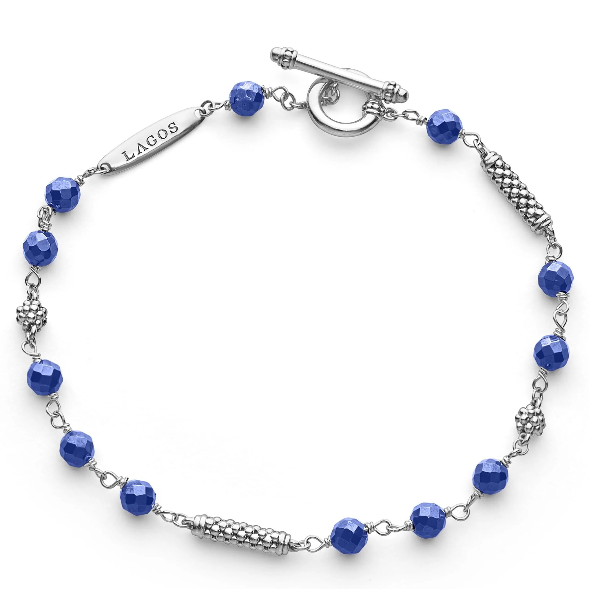 Lagos Caviar Icon Sterling Silver Beaded Necklace