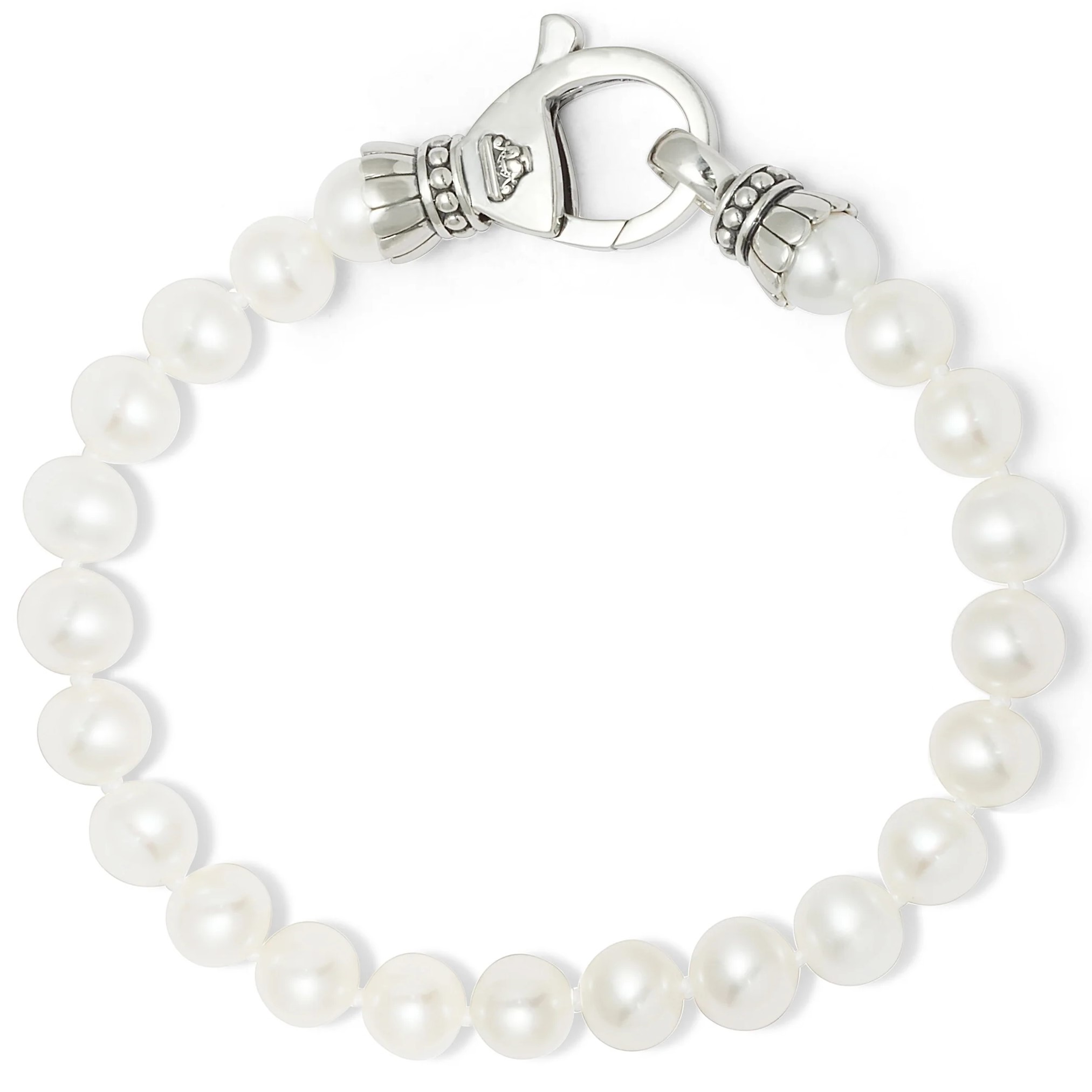 Lagos Sterling Silver Luna Pearl Single Strand Bracelet
