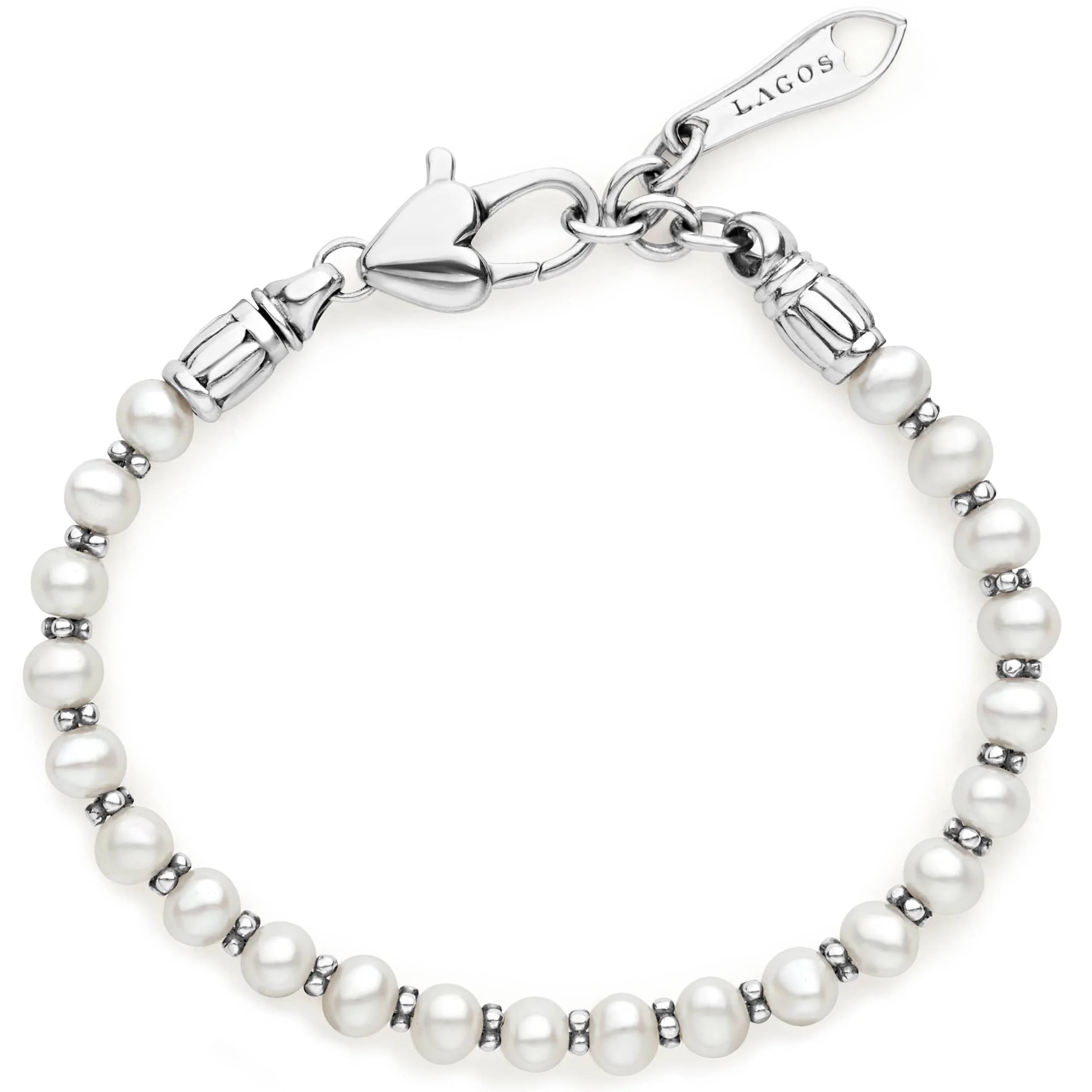 Lagos Sterling Silver Pearl Bracelet