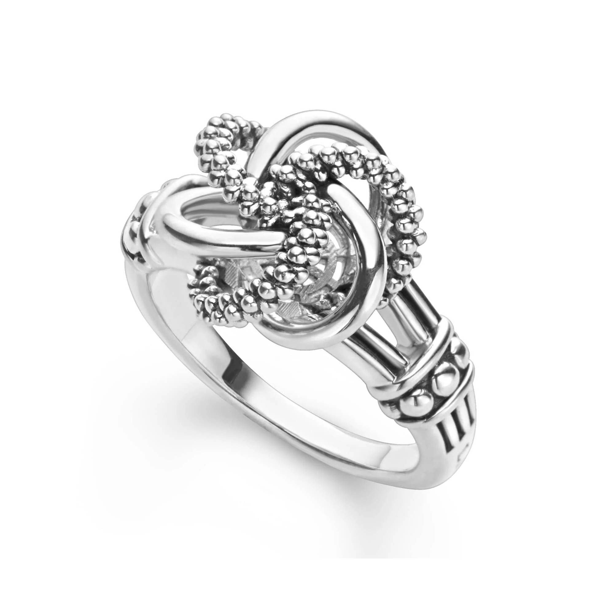 Lagos Sterling Silver Love Knot 12mm Ring