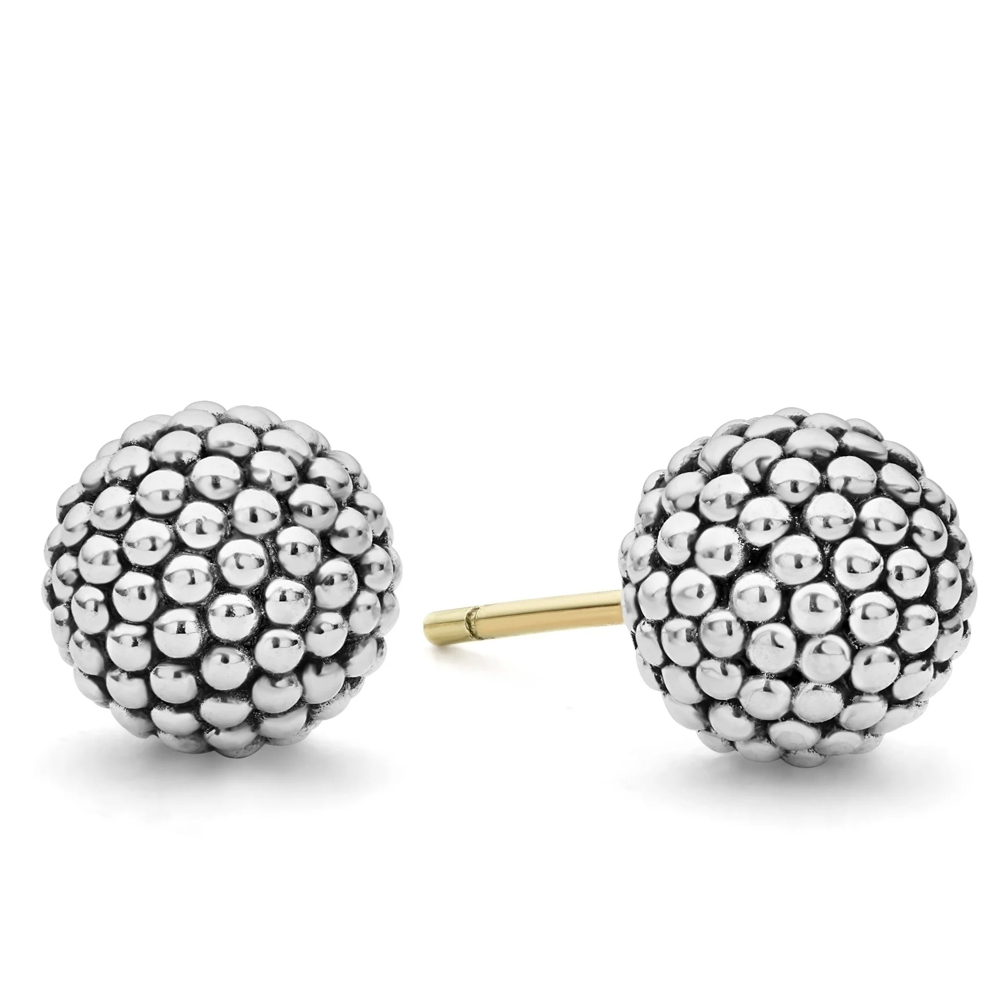 Lagos Sterling Silver Signature Caviar Beaded 10mm Stud Earrings