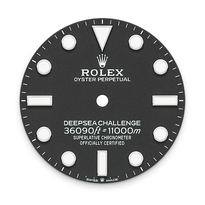 Intense black dial