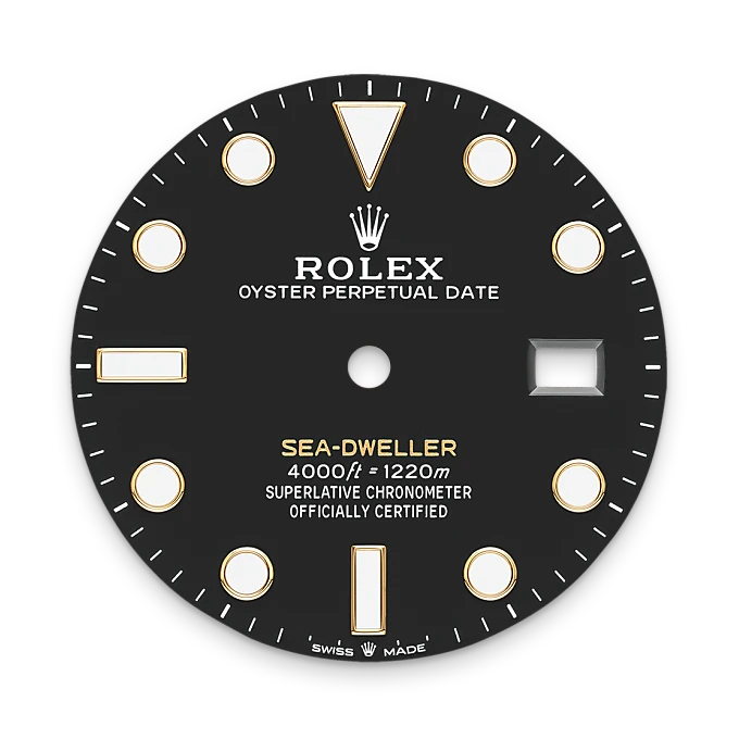 Intense black dial